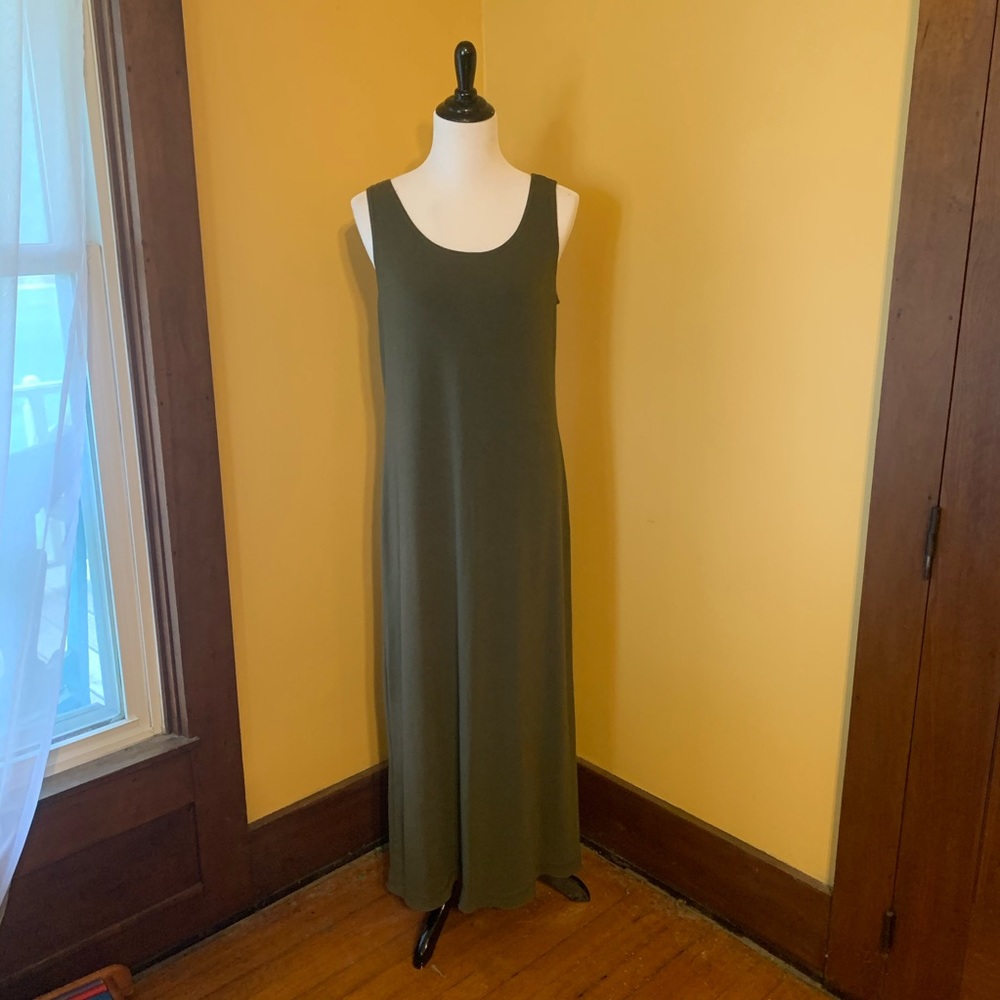 Olive Tank Maxi Dress
